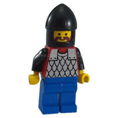 Scale Mail - Red with Black Arms, Blue Legs, Black Chin-Guard
