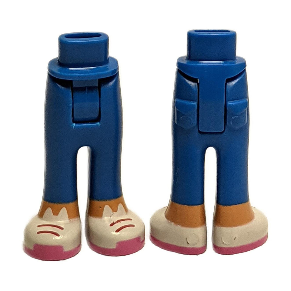 Mini bambola fianchi e pantaloni con scarpe a orecchie di gatto 