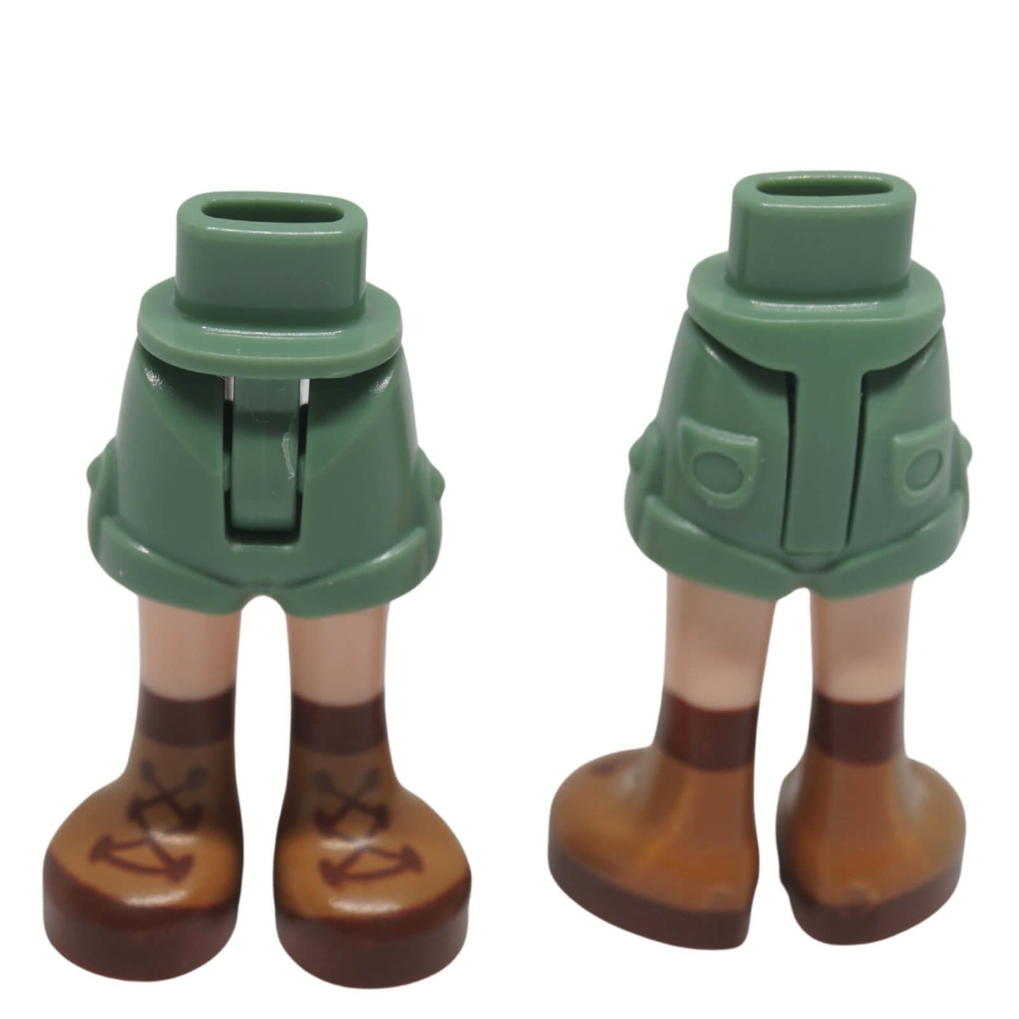LEGO® mini-doll hips and legs with folded-hem shorts and lace-up boots 1826cc00pb003
