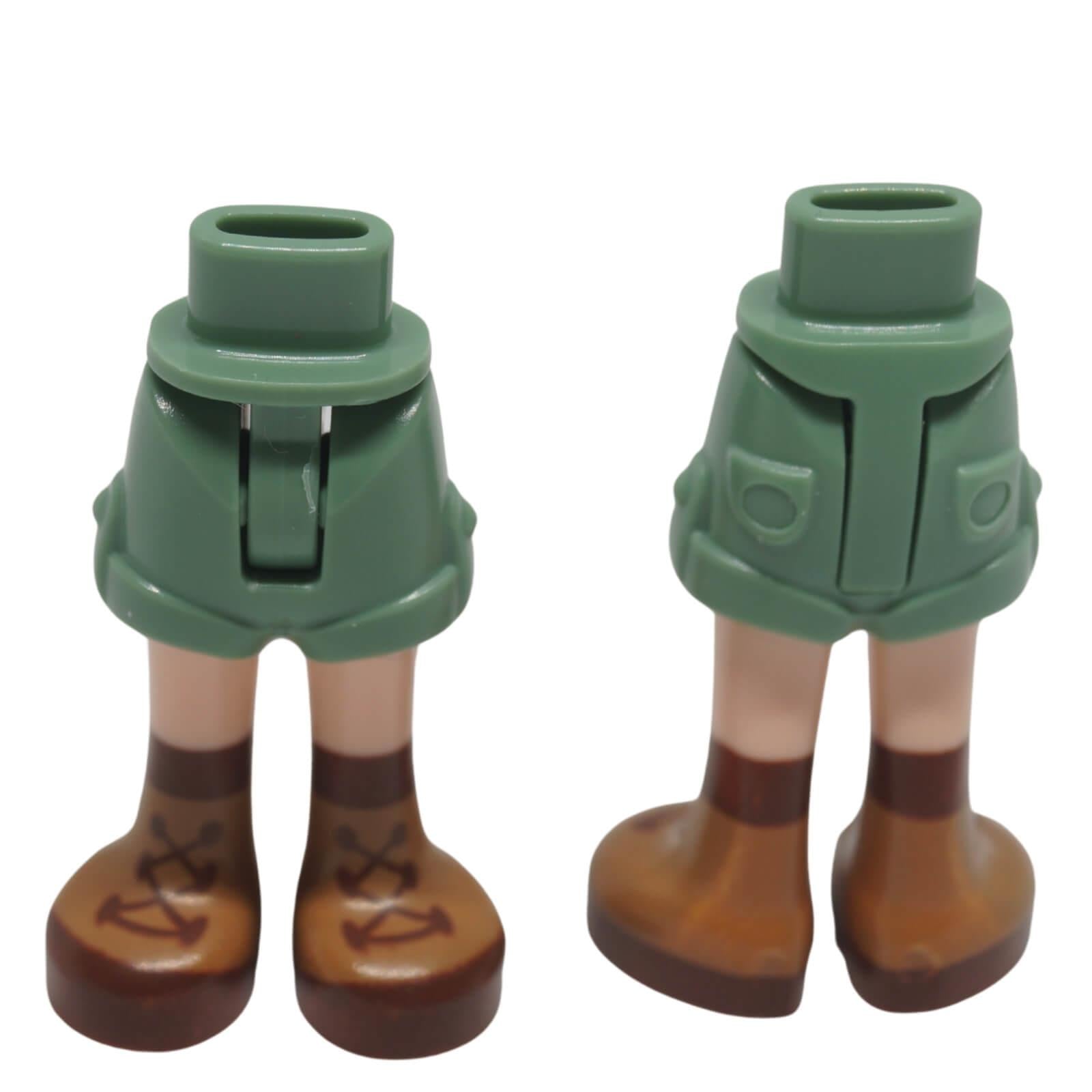 LEGO® mini-doll hips and legs with folded-hem shorts and lace-up boots 1826cc00pb003
