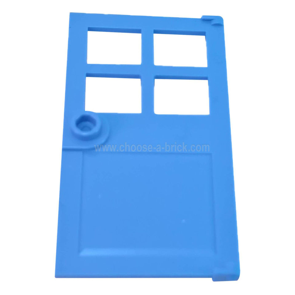 Door 1 x 4 x 6 with 4 Panes and Stud Handle