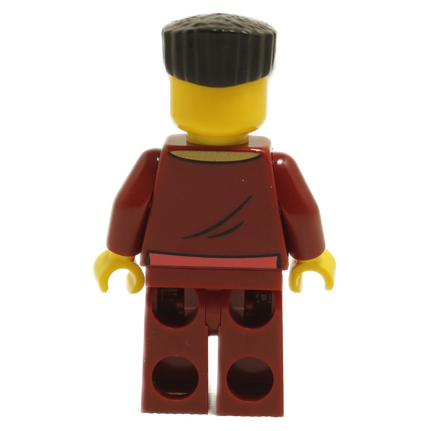 Police - City Bandit Crook Male, Dark Red Jacket and Legs, Black Flat Top Hair