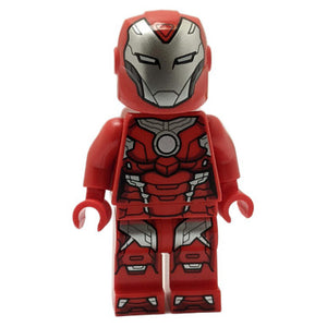 LEGO Rescue Pepper Potts minifigure in red armor, sh0665.