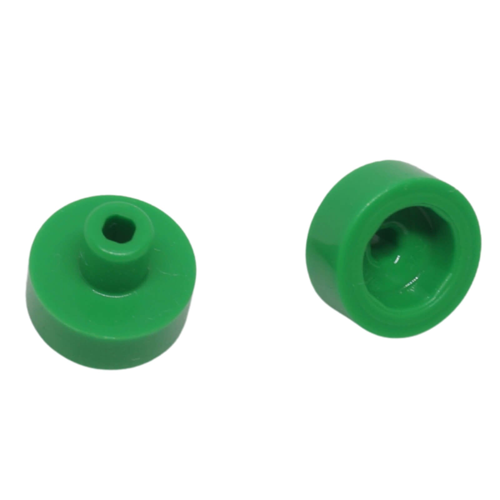 LEGO® 20482 Tile, Round 1 x 1 with Bar and Pin Holder in bright green