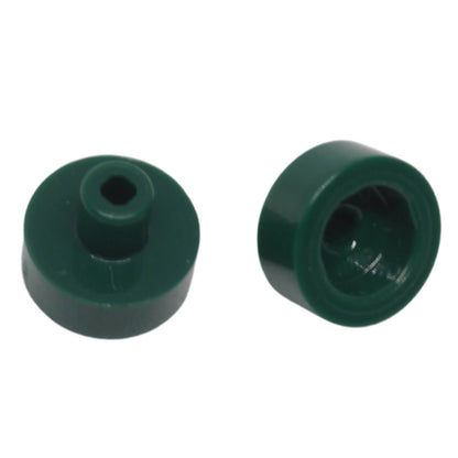 LEGO® 20482 Tile, Round 1 x 1 with Bar and Pin Holder in dark green