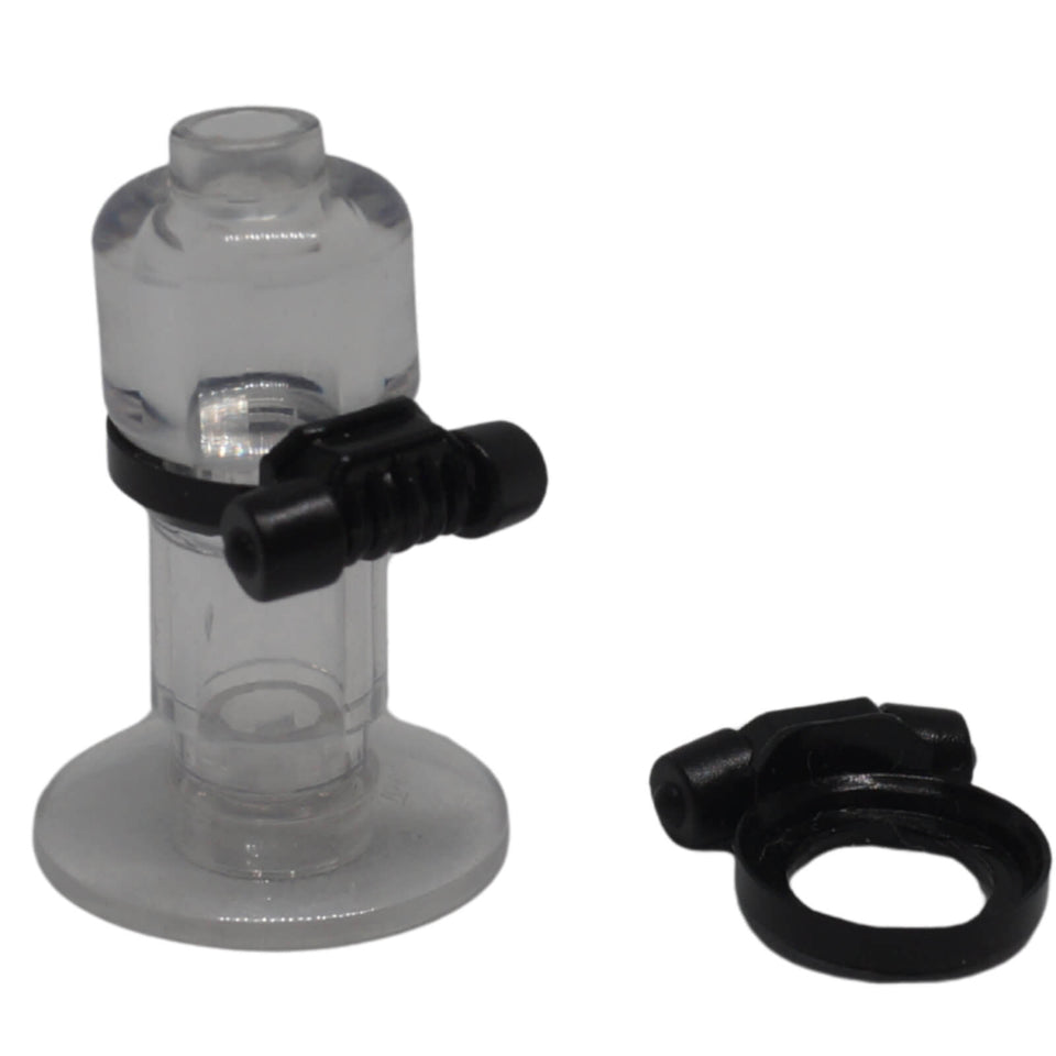 Black LEGO® minifigure scuba regulator breathing apparatus part 24135
