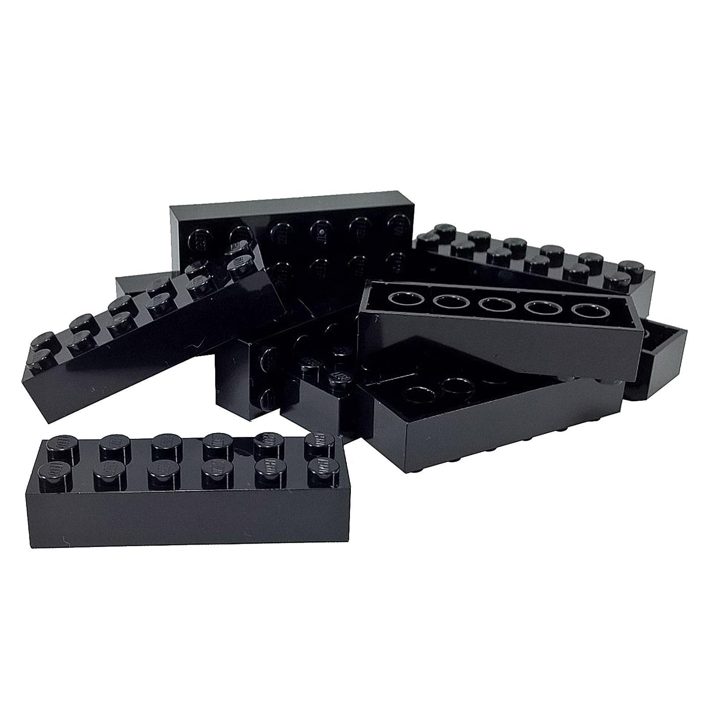 LEGO® peça de construção padrão 2x6 brick 2456 usada para construção estrutural robusta, black
