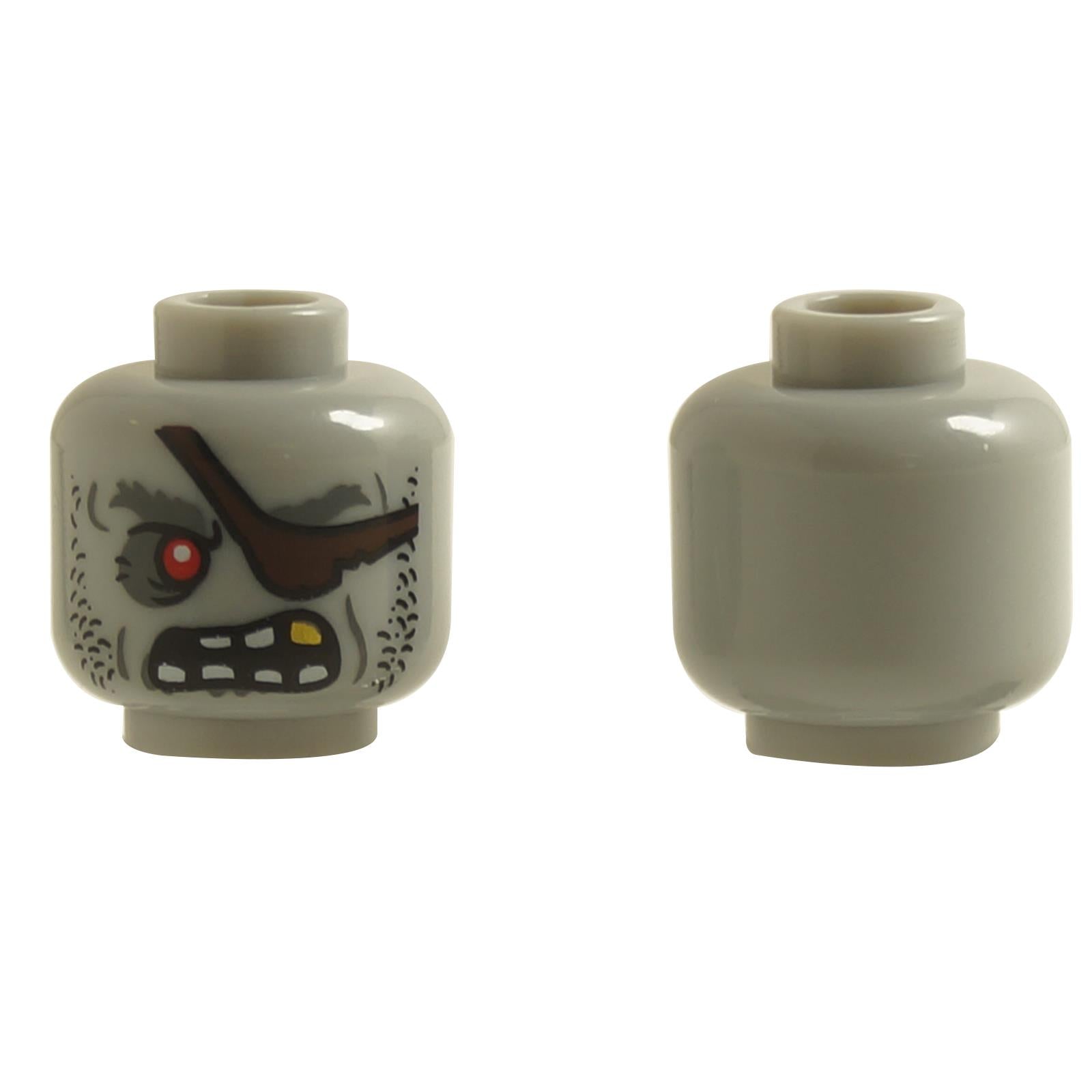 LEGO® Head 3626pb1403 – Alien Zombie Pirate with Eye Patch and Gold Tooth