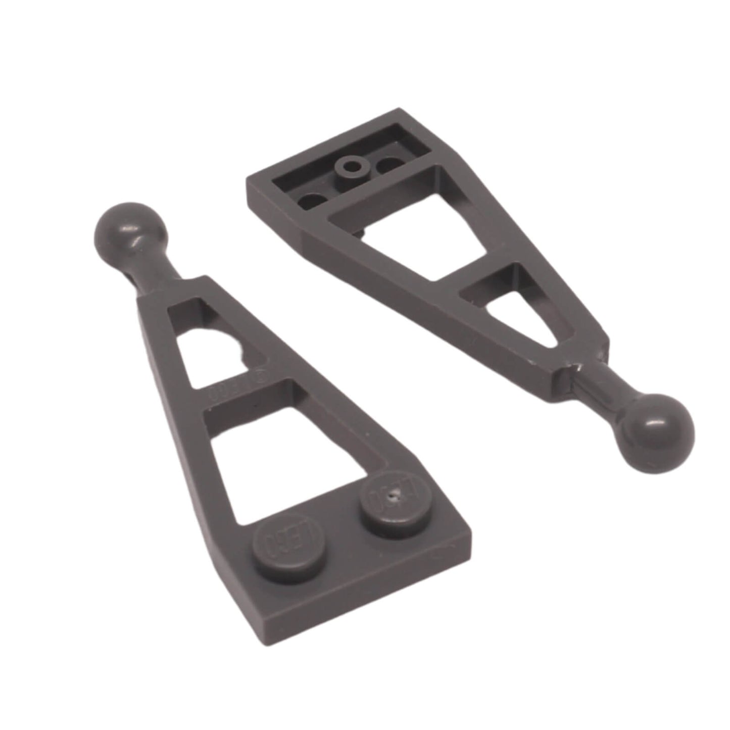 LEGO® 2508 Modified 1x2 Plate with extended long towball in dark bluish gray for vehicle and trailer connections