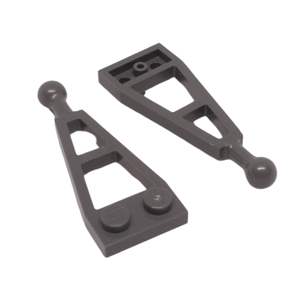 LEGO® 2508 Modified 1x2 Plate with extended long towball in dark bluish gray for vehicle and trailer connections