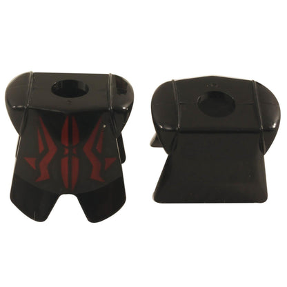 LEGO Black Minifigure Armor with Vladek pattern, front and back views