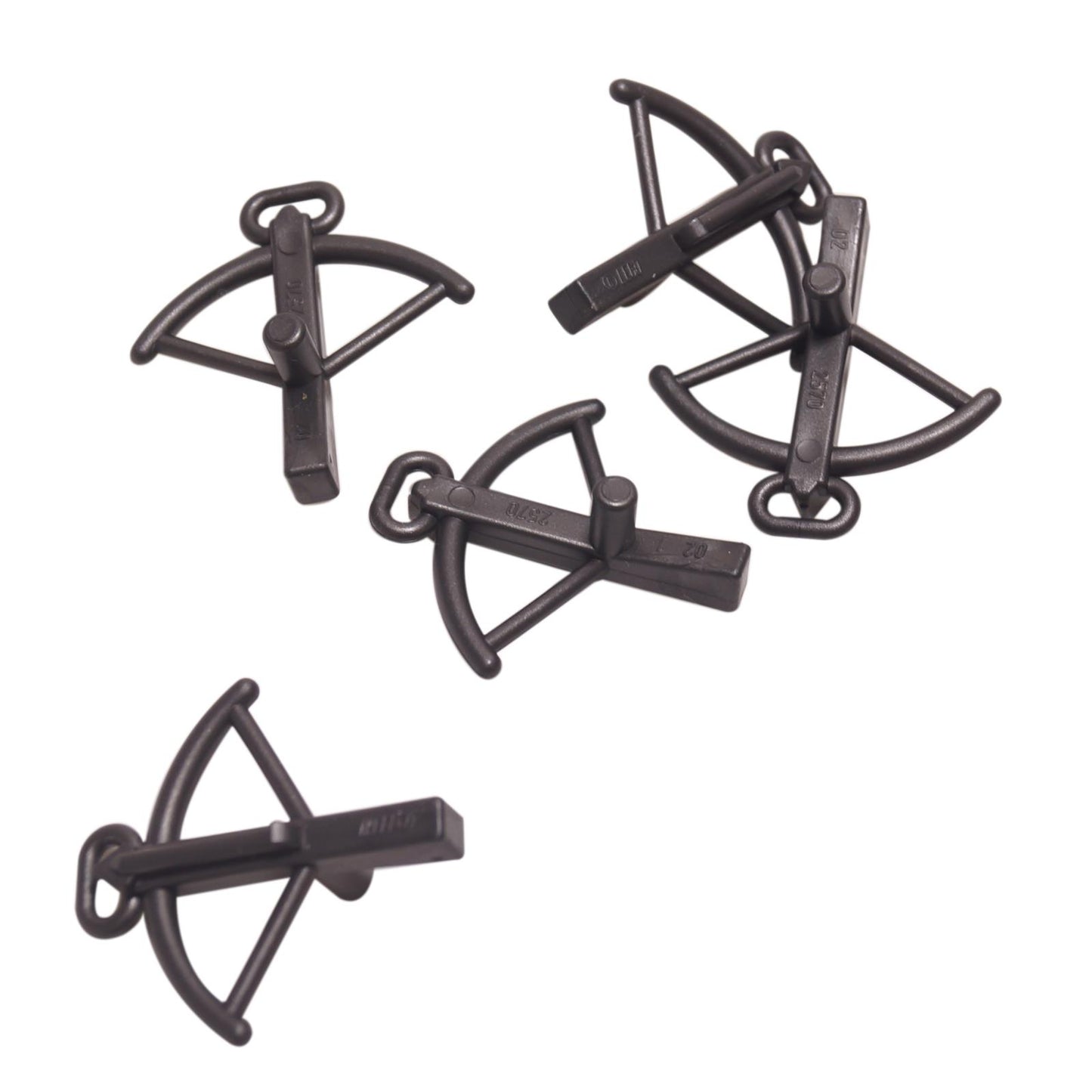 LEGO® minifigure crossbow weapon accessory part 2570 pearl dark gray