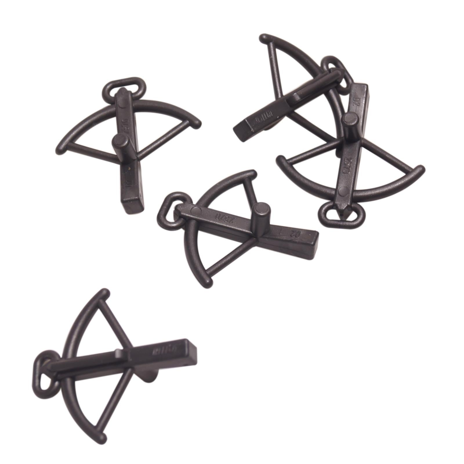 LEGO® minifigure crossbow weapon accessory part 2570 pearl dark gray