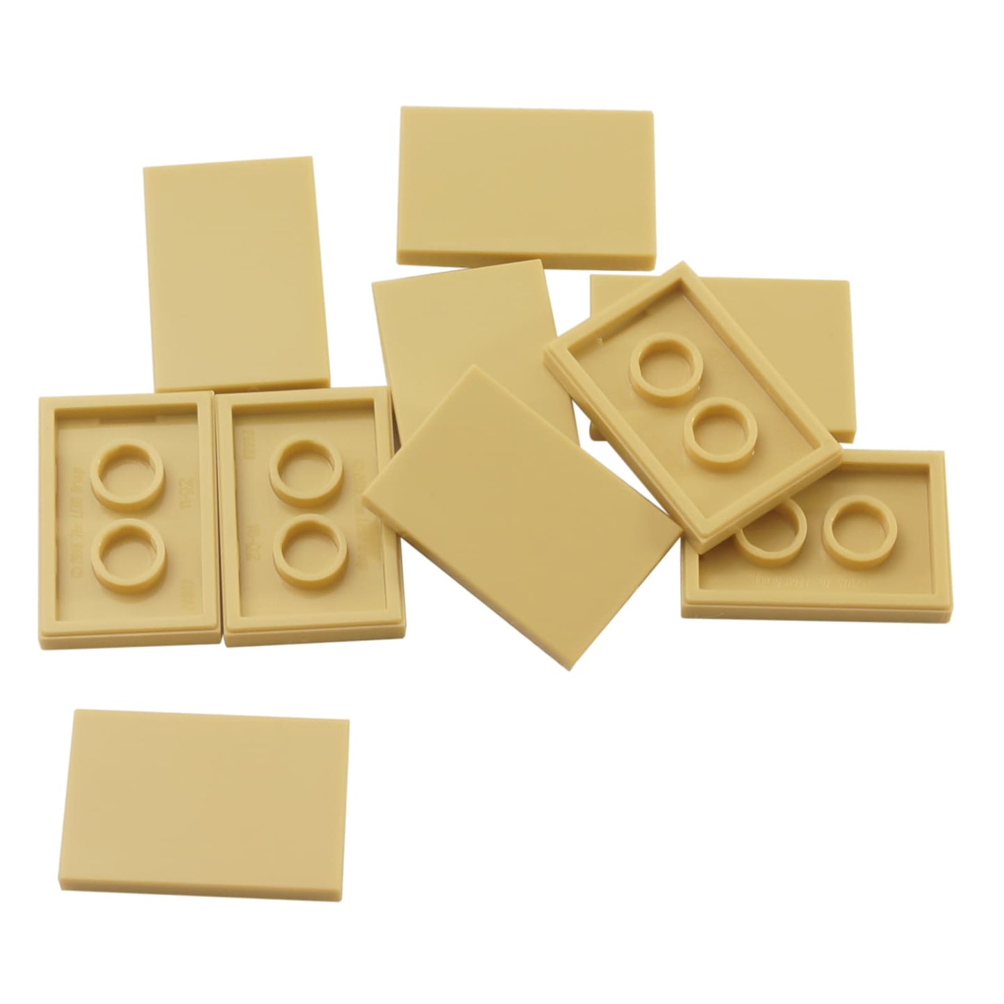 LEGO® Tile 2x3 in durable plastic, in tan, perfect for smooth surfaces, flooring, and decorative MOC detailing.
