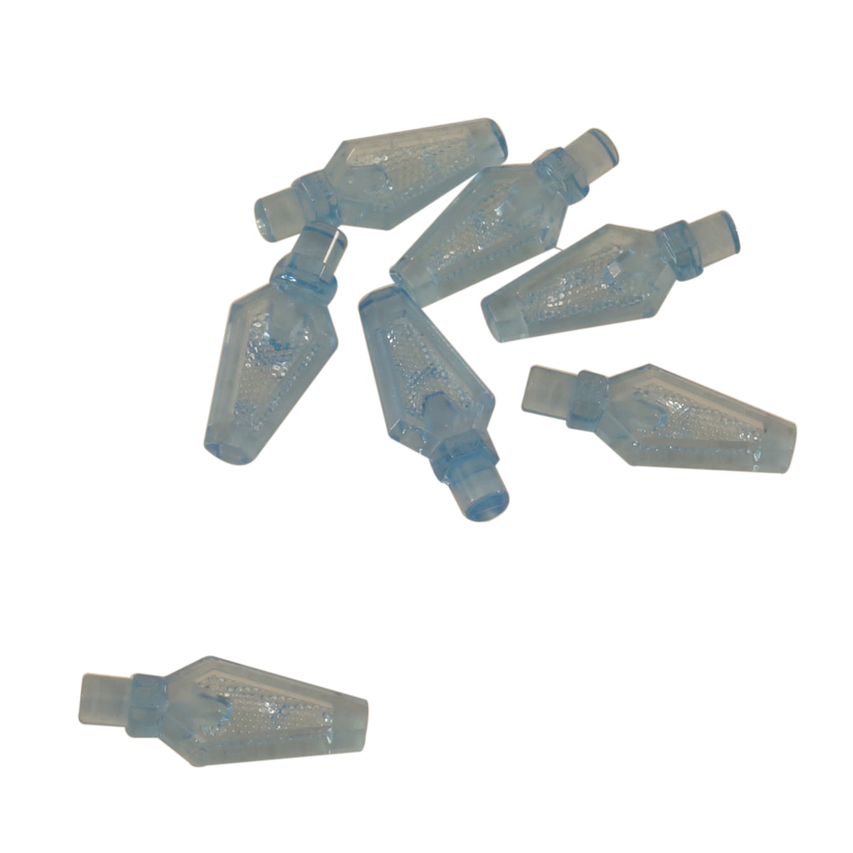 LEGO® minifigure weapon spear tip part 27257 in trans-medium blue