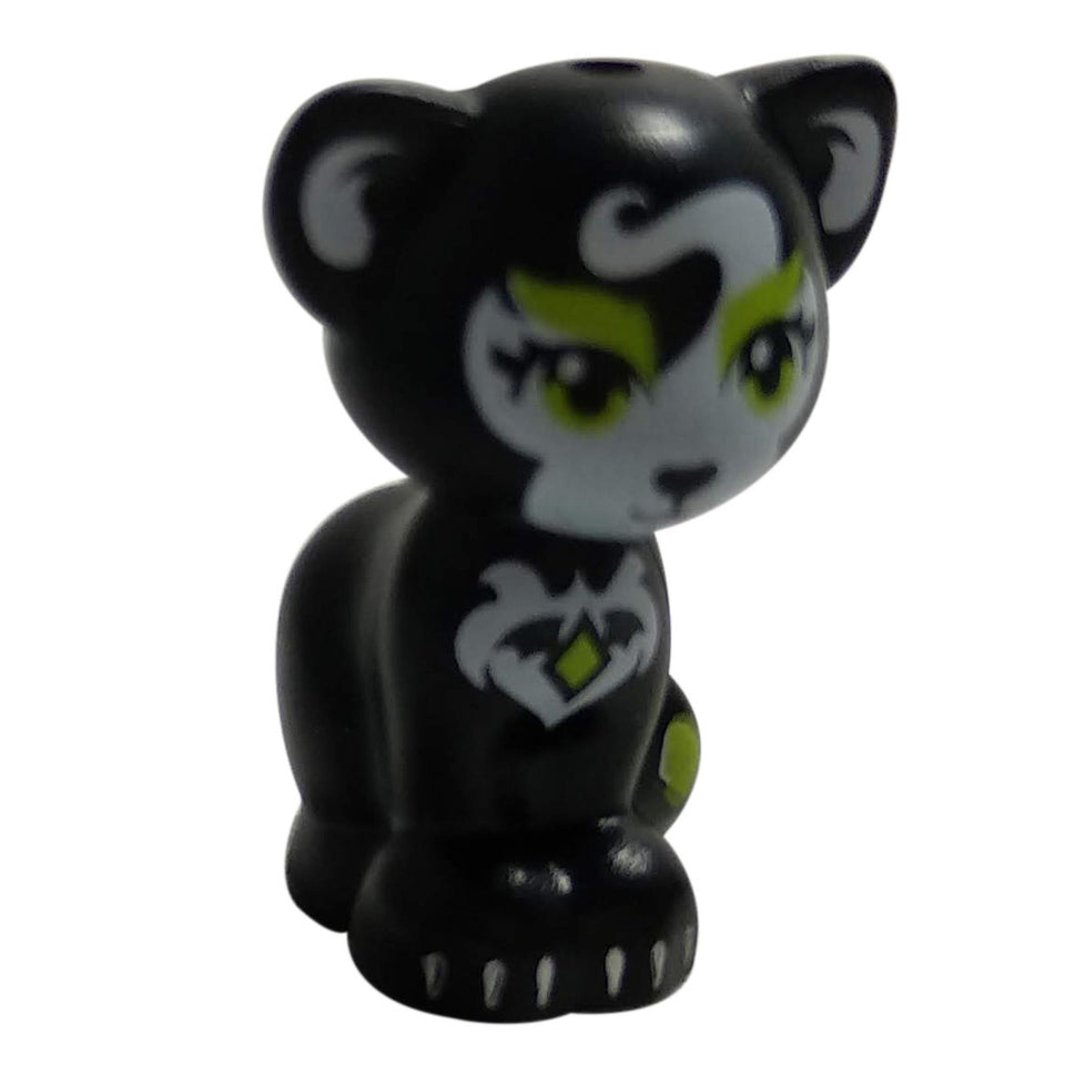 Sitting Black Cat Diamond Medallion 11602pb03