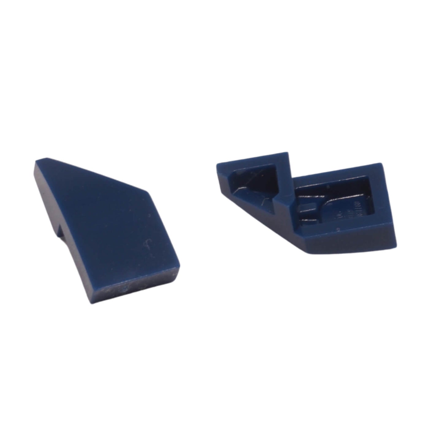 LEGO® wedge 29119 2 x 1 x 2/3 right with smooth sloped top and open underside dark blue