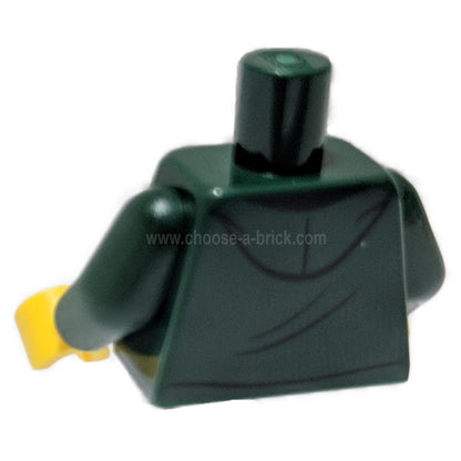 Dark Green Hoodie Torso with Bright Green “B” Pattern – 973pb4134c01