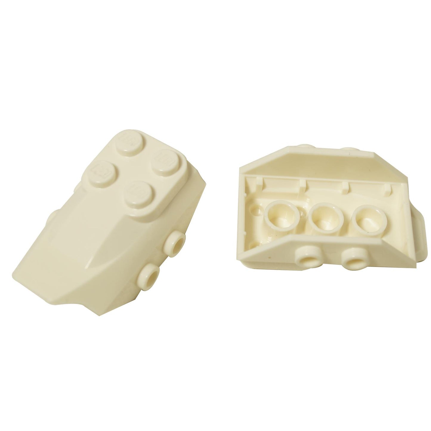 LEGO® slope curved 4 x 2 wing end in white, part 79897.