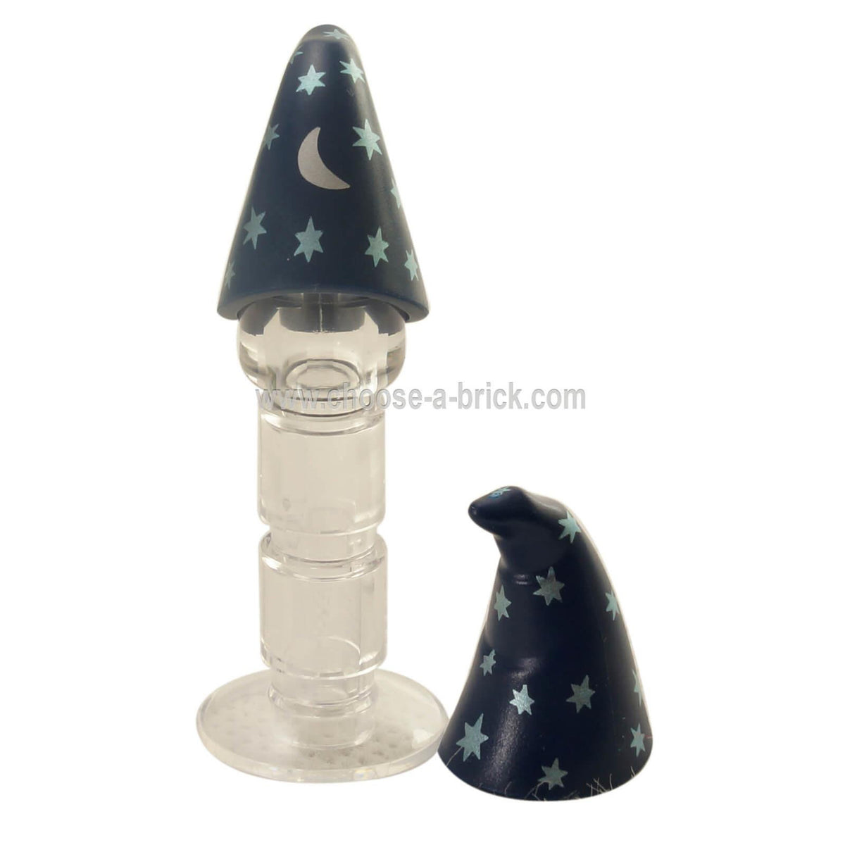 Drooping Hat LEGO® Wizard Hat with Silver Stars and Moon Pattern - 17349pb02 – www ...