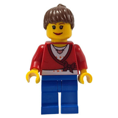 Female with Cropped Sweater and Heart Necklace