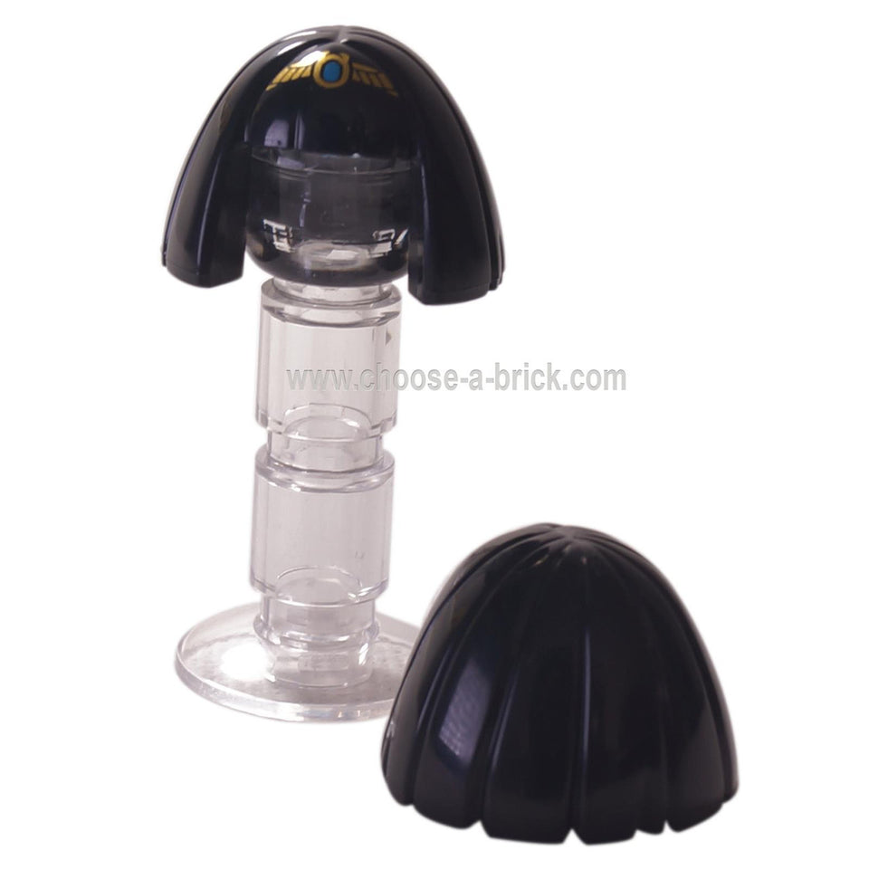 LEGO Peças -  Preto Minifigura, Cabelo Feminino Médio, Liso com Franja e Padrão de Diadema Dourado Rainha Egípcia