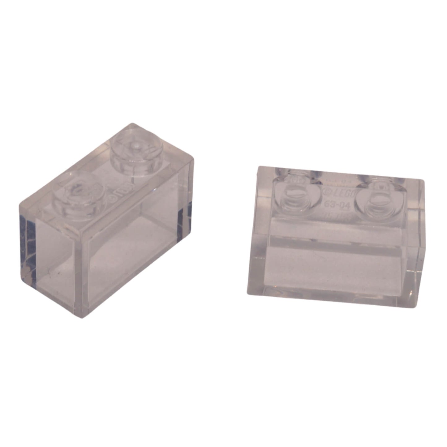 LEGO® 2x2 Double Slope 45° 3043 angled slope part with hollow underside trans-clear