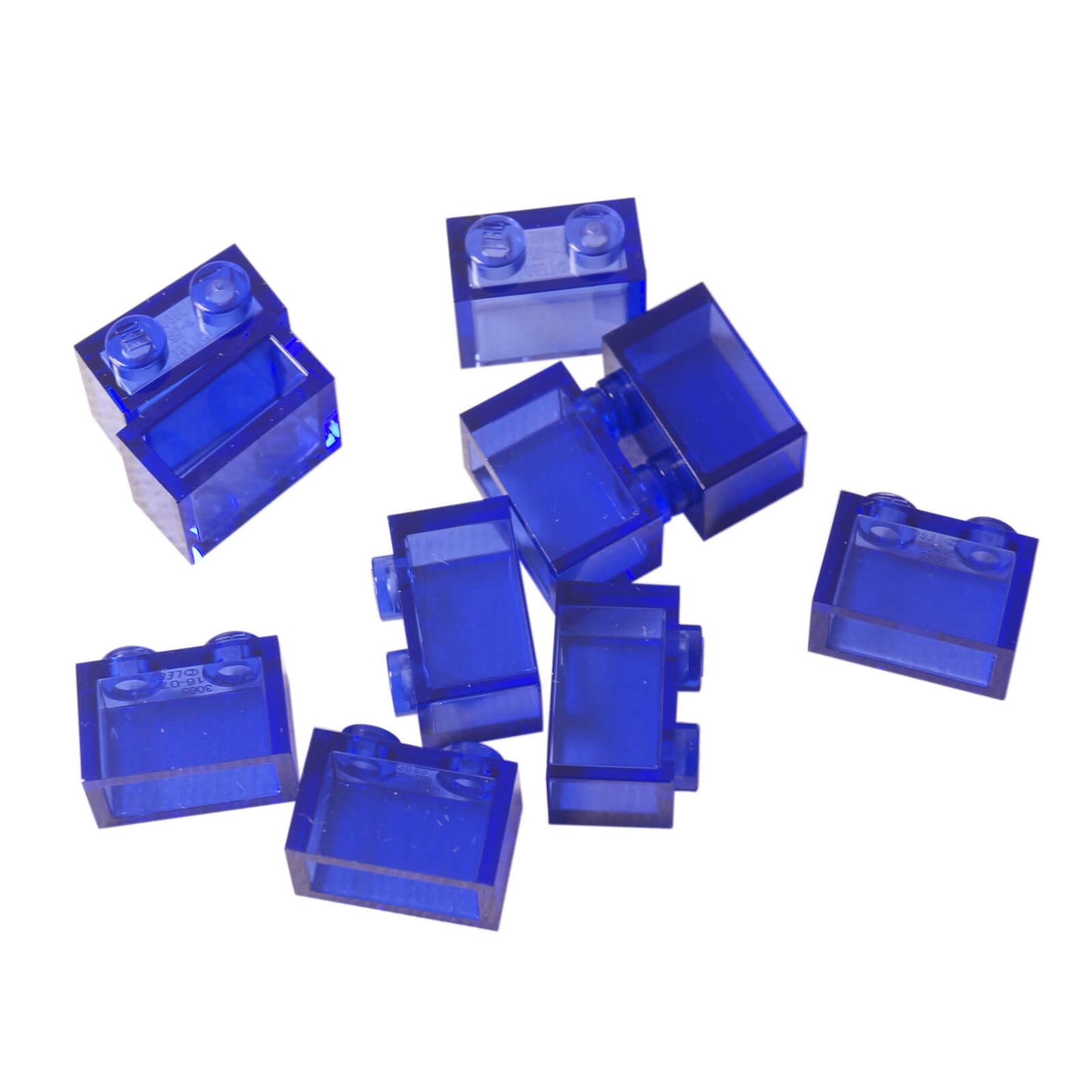 LEGO® 2x2 Double Slope 45° 3043 angled slope part with hollow underside trans-dark purple