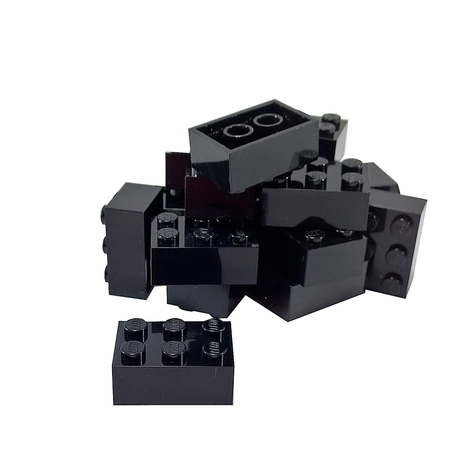 LEGO® brick 2x3 standard building piece 3002 used for structural builds and general construction, black
