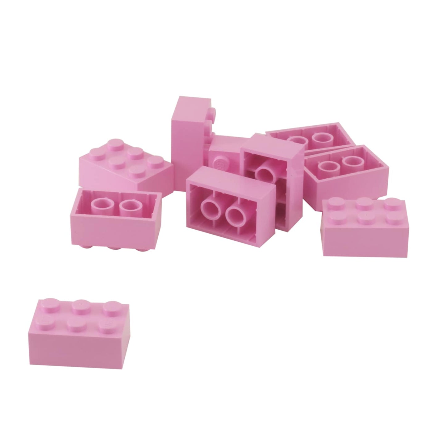 LEGO® brick 2x3 standard building piece 3002 used for structural builds and general construction, bright pink
