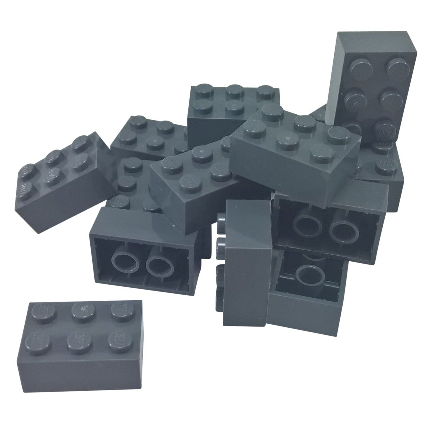 LEGO® brick 2x3 standard building piece 3002 used for structural builds and general construction, dark bluish gray
