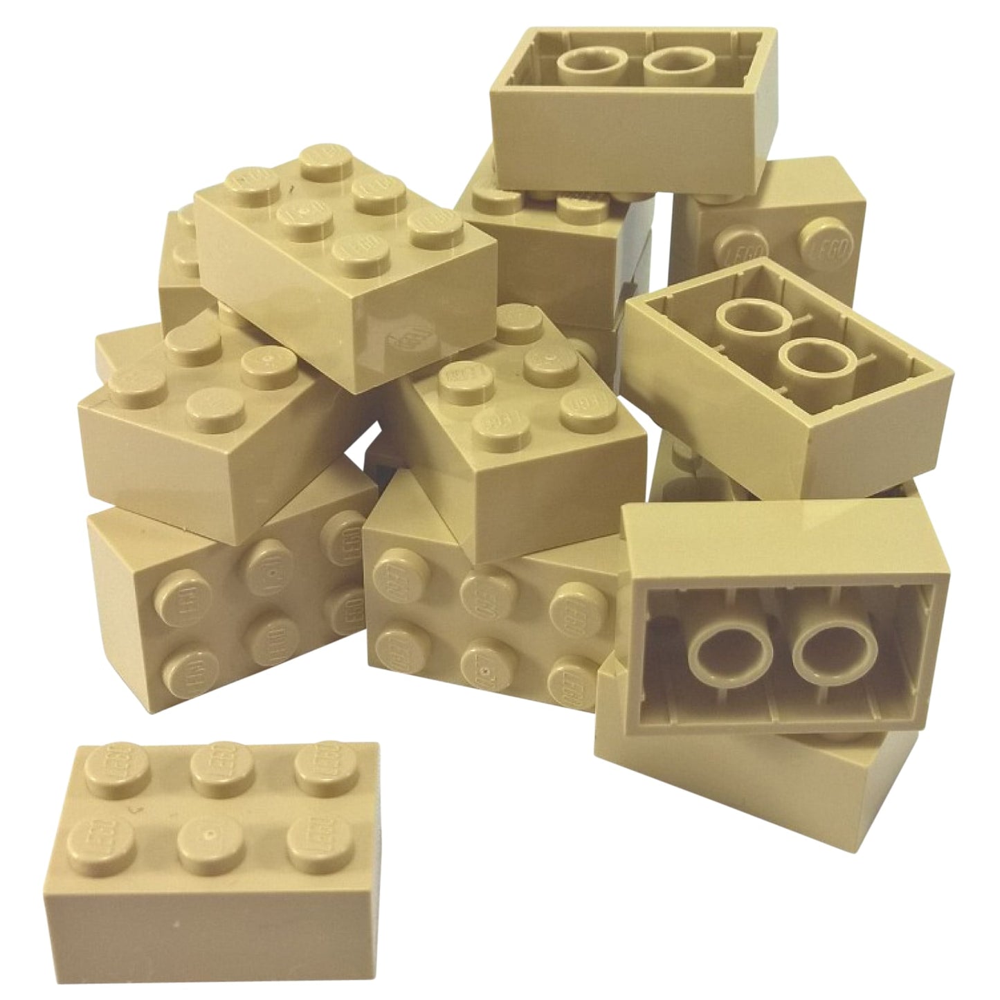 LEGO® brick 2x3 standard building piece 3002 used for structural builds and general construction, tan
