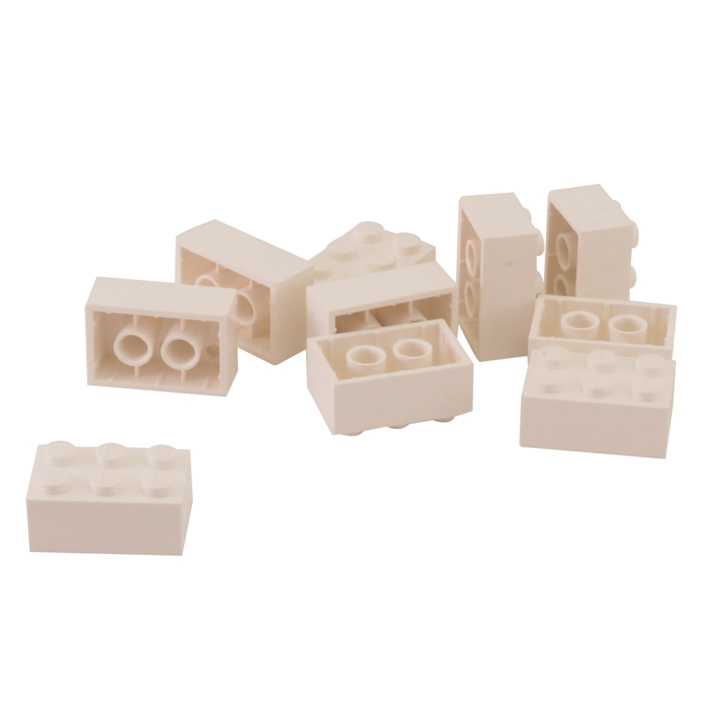LEGO® brick 2x3 standard building piece 3002 used for structural builds and general construction, white

