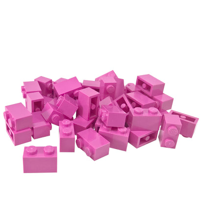 LEGO® brick 1x2 standard building piece 3004 used for basic construction and detailing, dark pink
