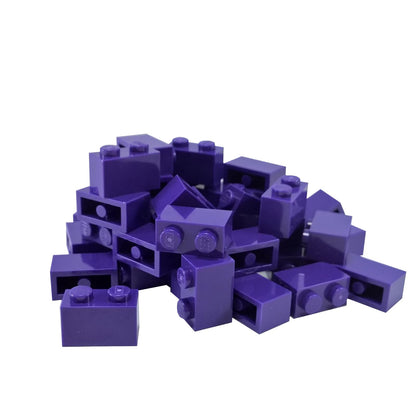 LEGO® brick 1x2 standard building piece 3004 used for basic construction and detailing, dark purple
