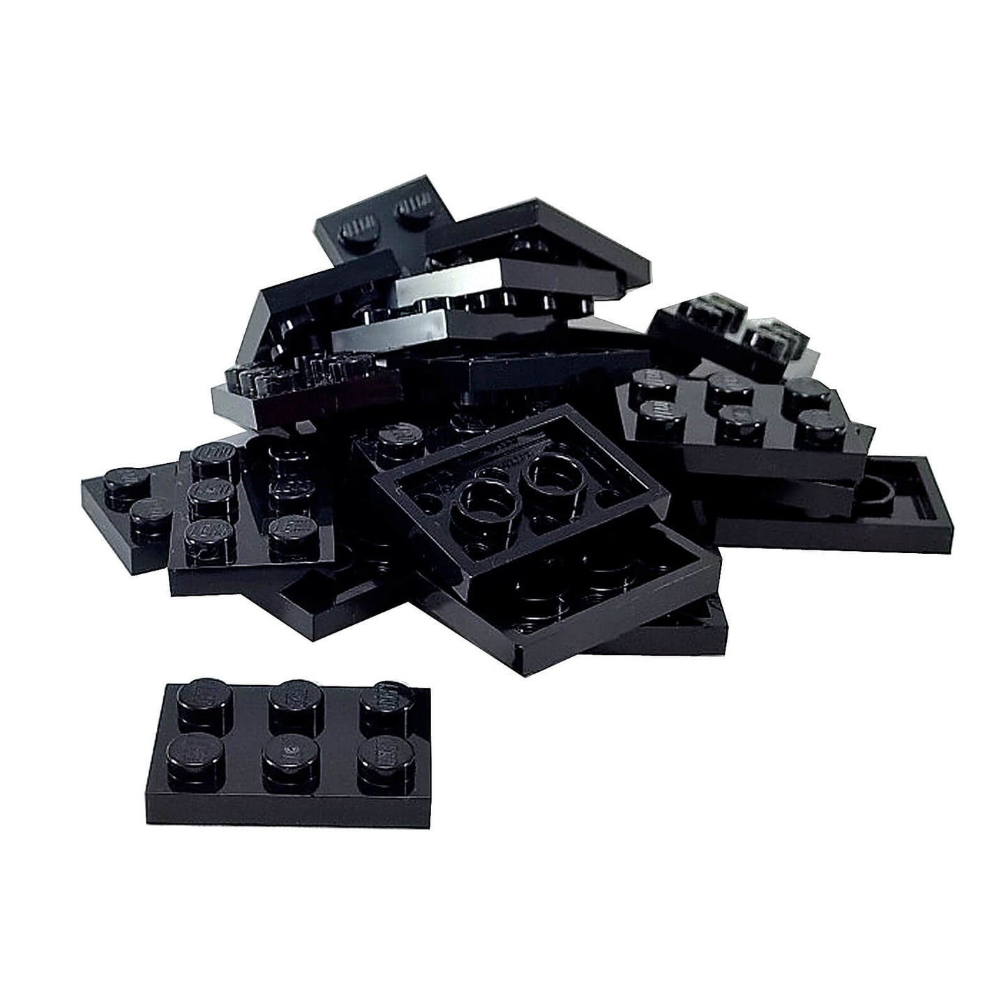 LEGO® Placa 2x3 de plástico duradero Negro, ideal para construcciones estructurales, bases y conexiones MOC versátiles.
