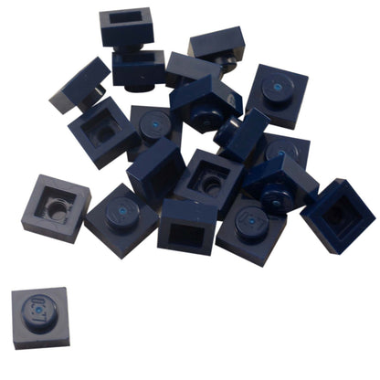 LEGO® Placa 1x1 en azul oscuro, un elemento básico versátil ideal para detalles, espaciado y conexiones precisas de MOC.
