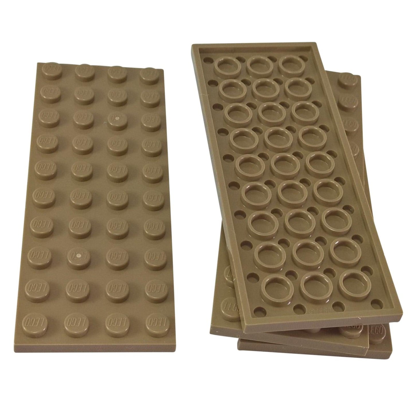 LEGO® deska 4x10 velký plochý stavební díl 3030 používaný pro široké konstrukční základy a platformy, tmavě písková
