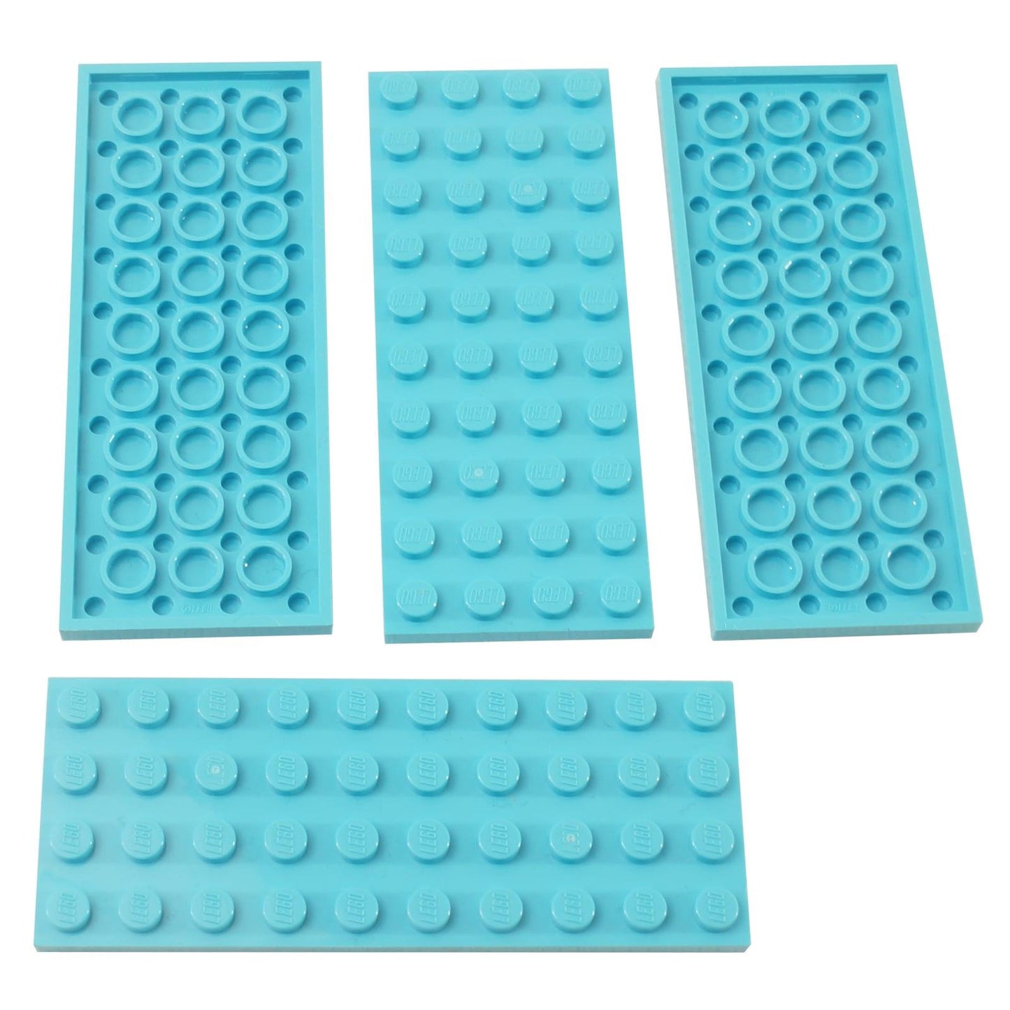 LEGO® deska 4x10 velký plochý stavební díl 3030 používaný pro široké konstrukční základy a platformy, středně azurová
