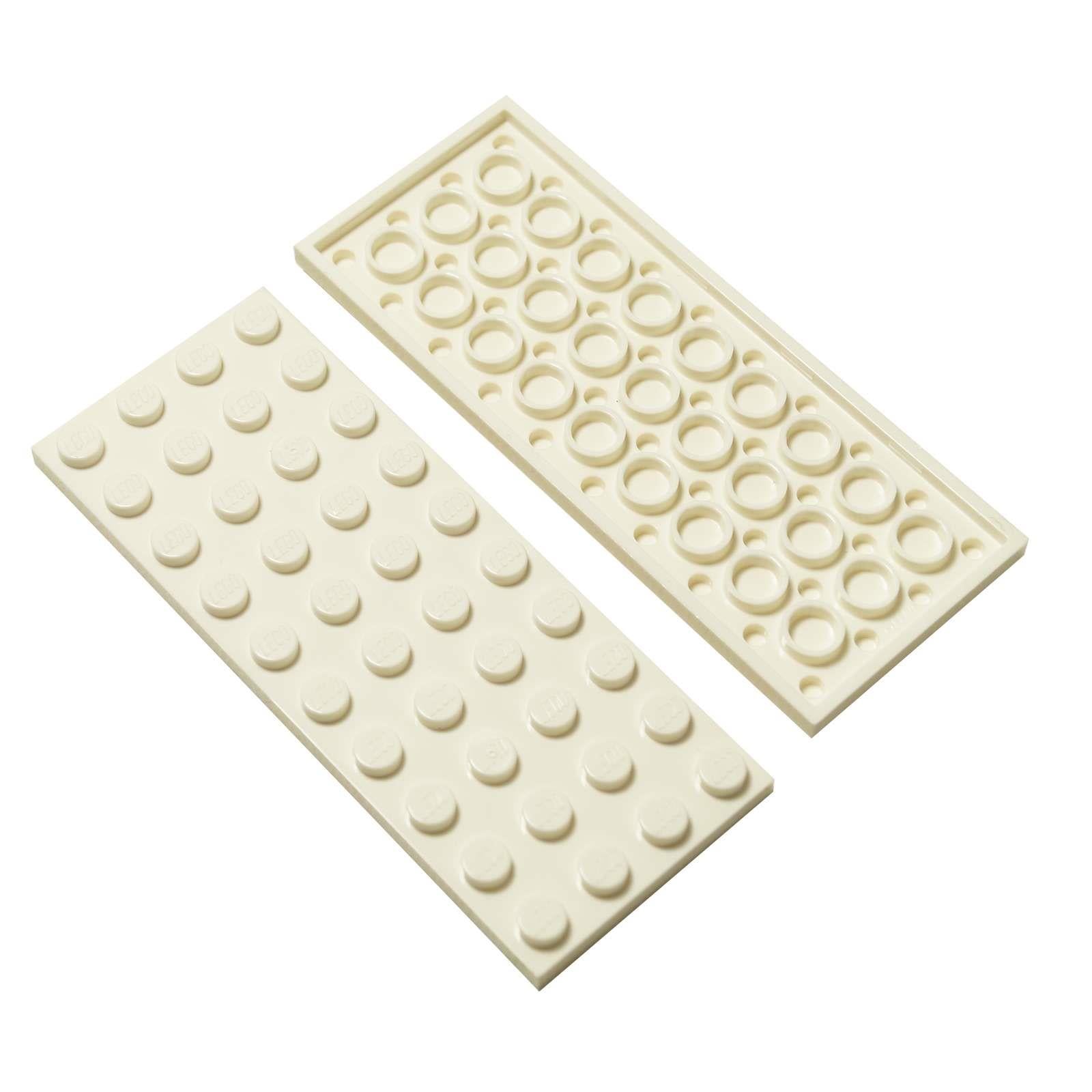 LEGO® deska 4x10 velký plochý stavební díl 3030 používaný pro široké konstrukční základy a platformy, bílá
