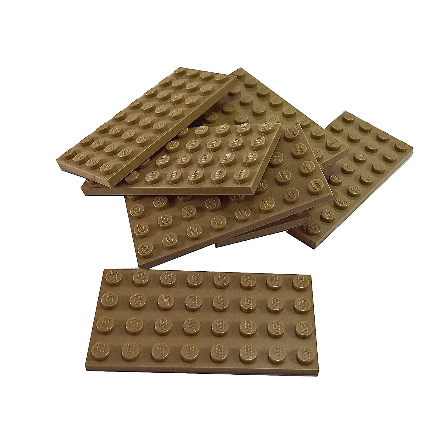 LEGO® Piastra 4 x 8 (3035) pezzo base rettangolare per creare piattaforme robuste e supporto strutturale in marrone scuro.