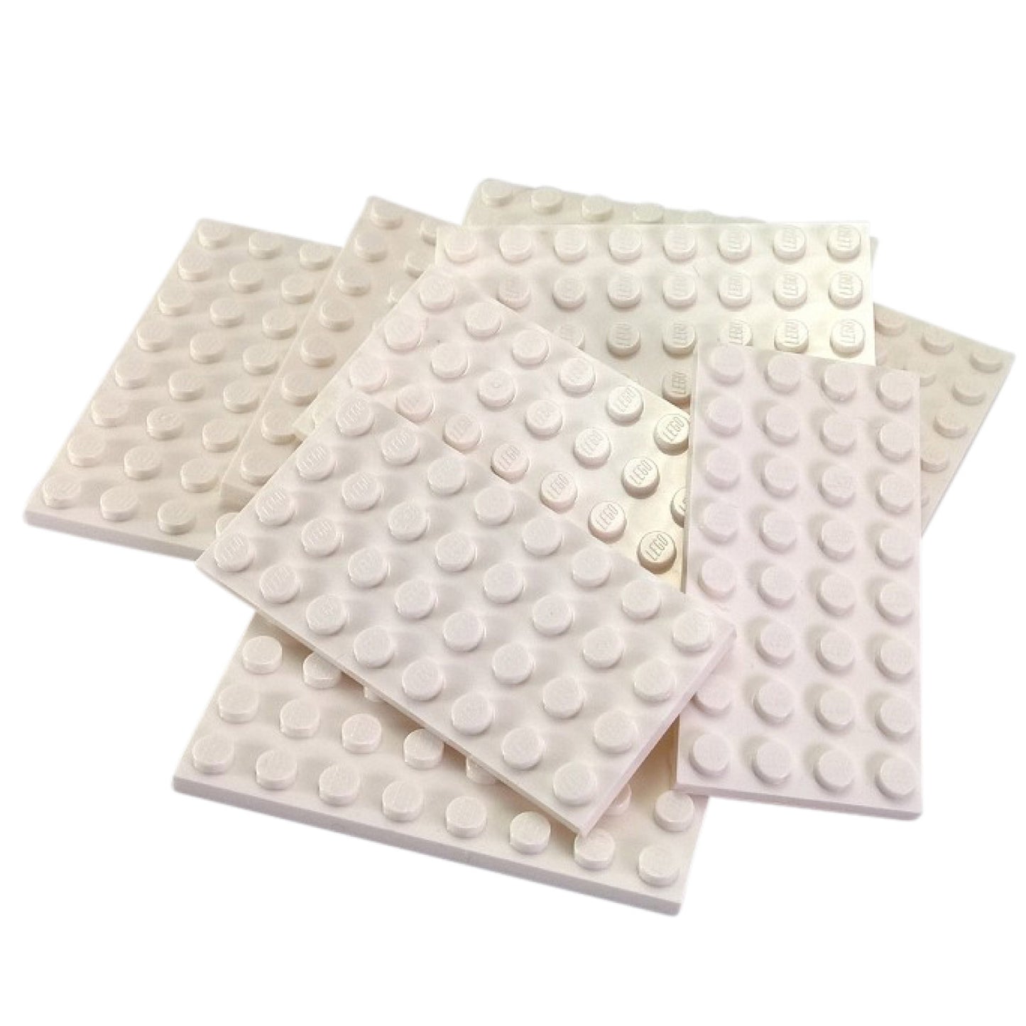LEGO® Piastra 4 x 8 (3035) pezzo base rettangolare per creare piattaforme robuste e supporto strutturale in bianco.