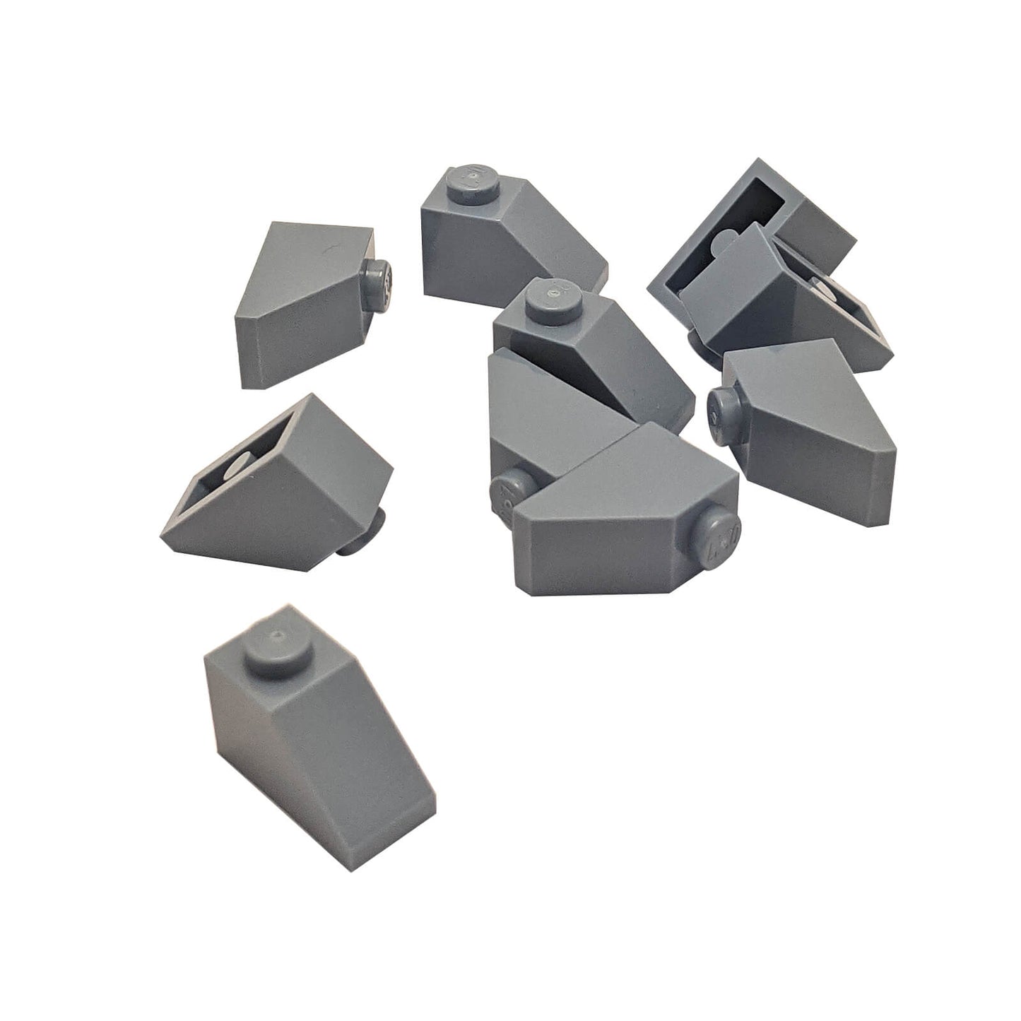 Light bluish gray 2x1 slope 45 degree brick part 3040 angled building piece

