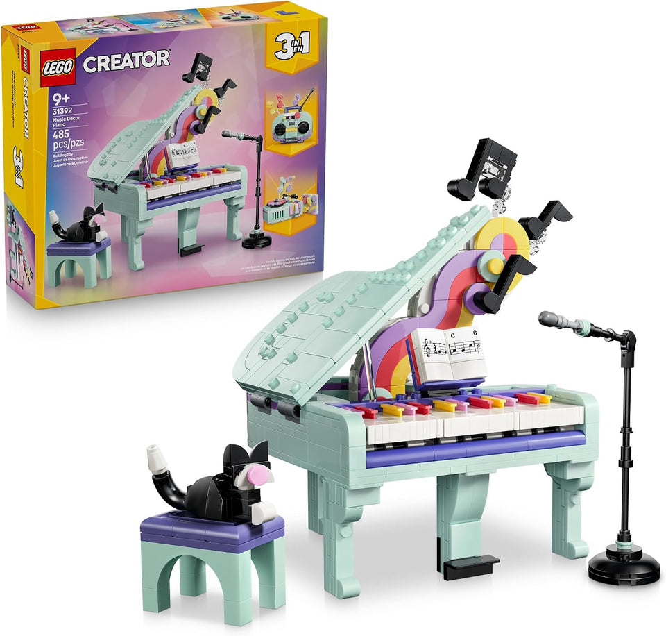 Music Decor Piano with Cat 31392