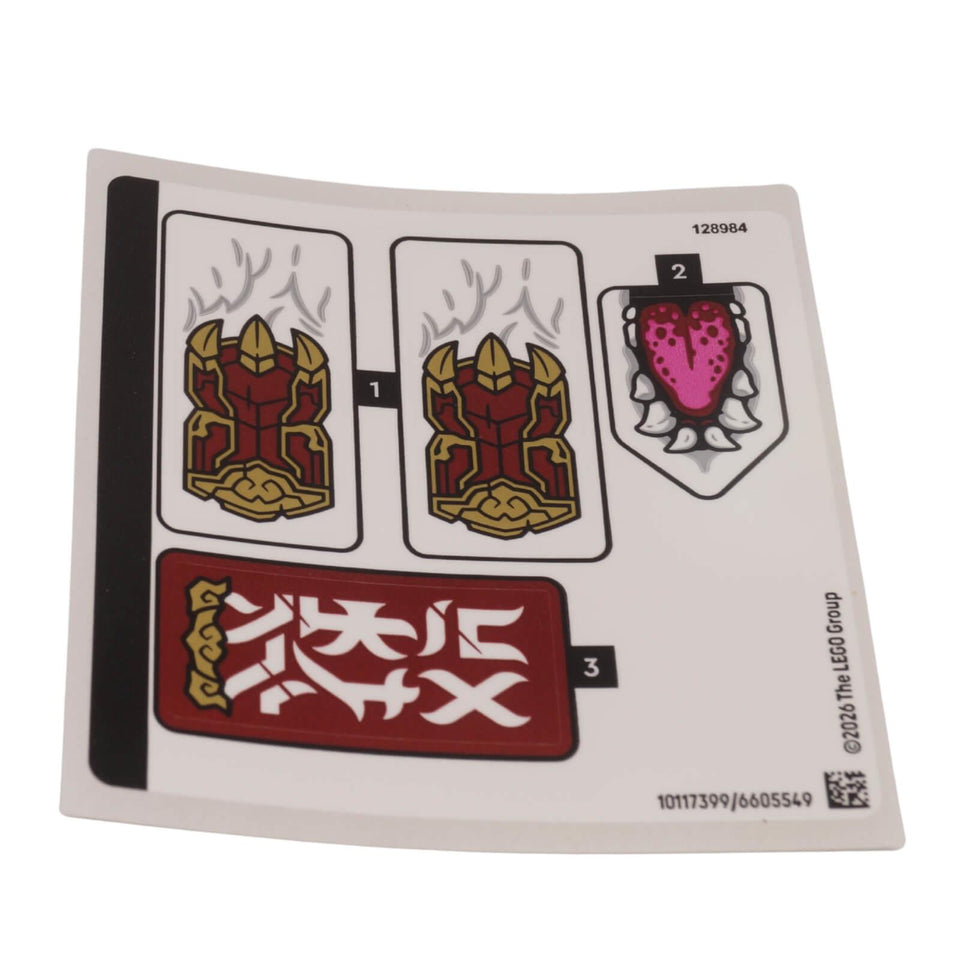 71863 Zilvar and Grimtak Sticker Sheet