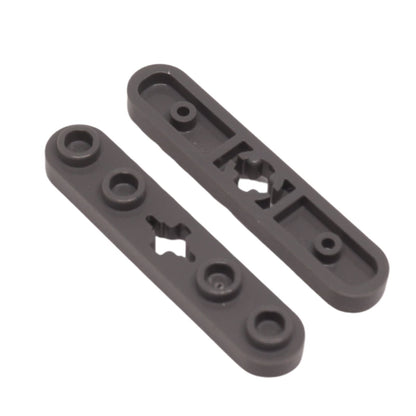 Dark bluish gray technic plate 1x5 smooth ends 4 studs center axle hole part 32124
