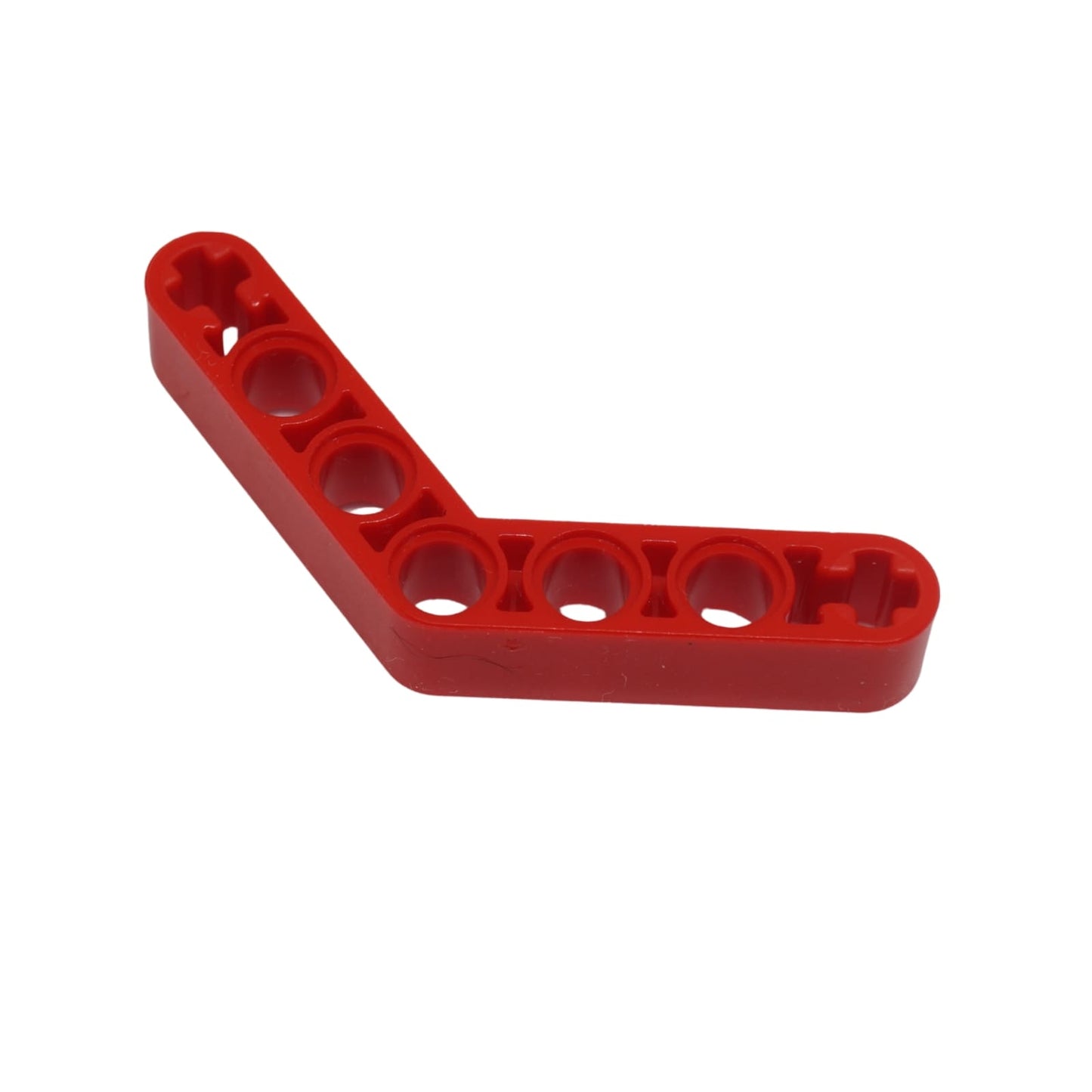 Red technic bent liftarm 1x7 thick 4x4 part 32348 building piece
