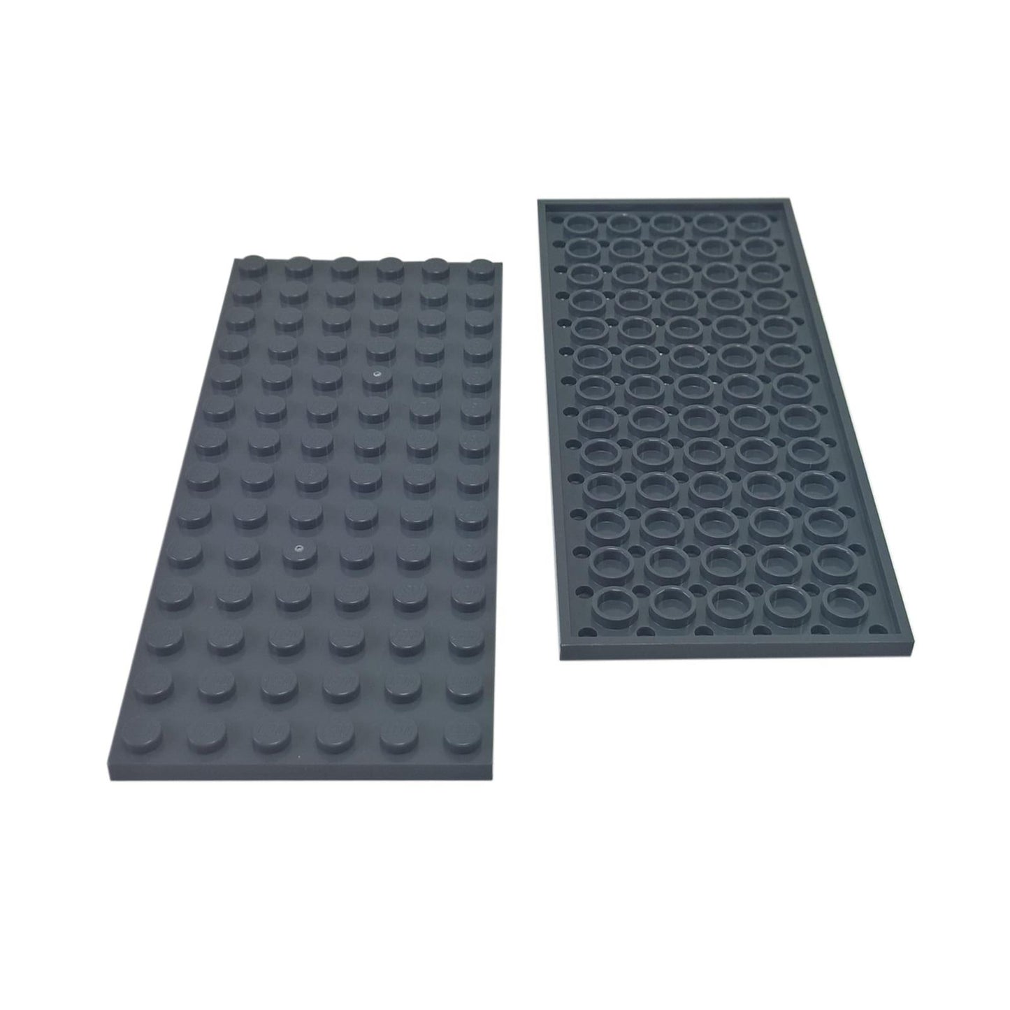 LEGO® placa 6x14 pieza de construcción plana grande 3456 utilizada para bases anchas y fundamentos estructurales, gris azulado oscuro
