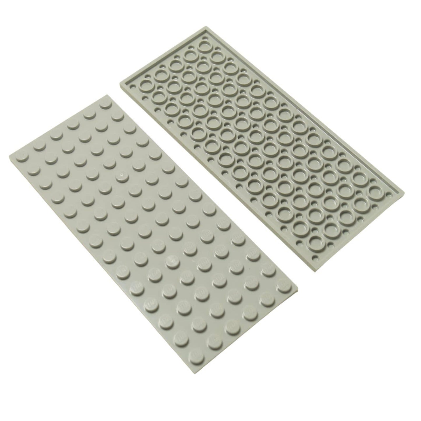 LEGO® placa 6x14 pieza de construcción plana grande 3456 utilizada para bases anchas y fundamentos estructurales, gris azulado claro
