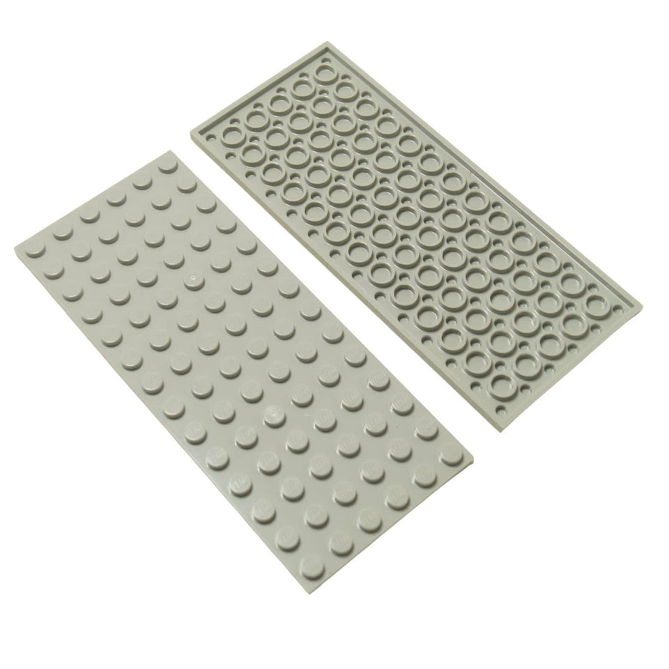 LEGO® piastrella 6x14 grande pezzo piatto da costruzione 3456 utilizzato per basi ampie e fondazioni strutturali, grigio bluastro chiaro
